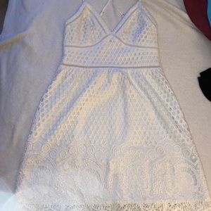 Abercrombie white mini dress